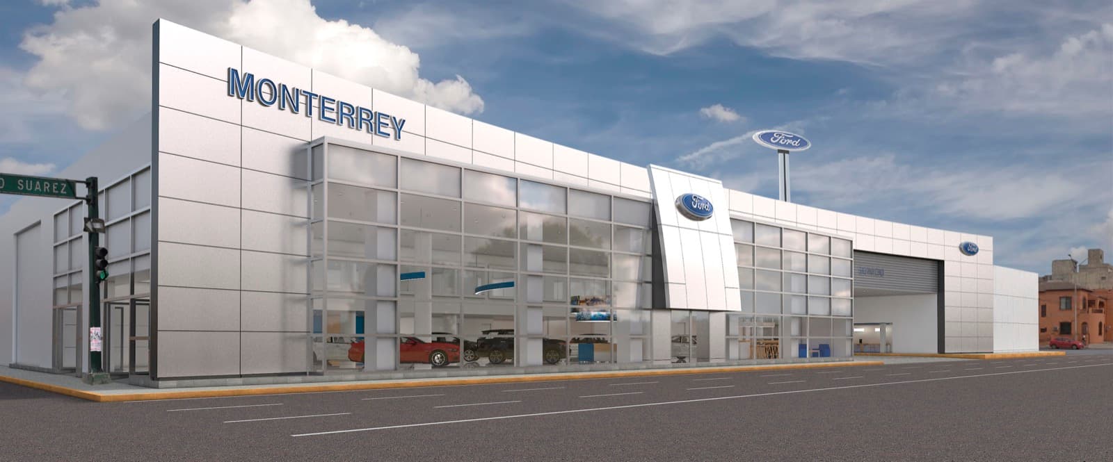 Fachada de Ford Automotriz Monterrey
